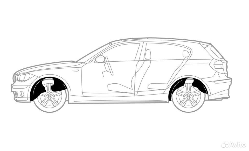 Подкрылки на lada Priora