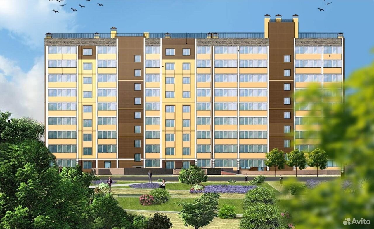 2-к квартира, 57 м², 1/9 эт.