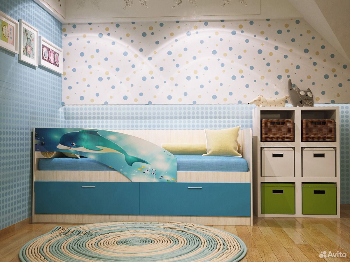 Кровать Дельфин бабочки