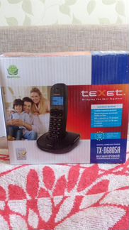 Бесшнуровой телефонный аппарат texet tx-d6805a