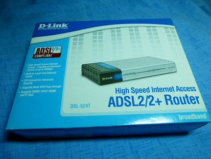Продам роутер adsl2+ D-Link DSL-524T
