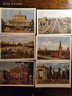Почтовые карточки с видом Москвы и всхв