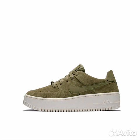 army green air force ones