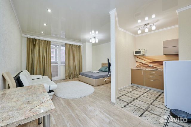 

Квартира-студия, 45 м², 2 кровати