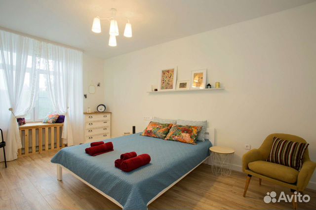

1-к. квартира, 45 м², 2 кровати