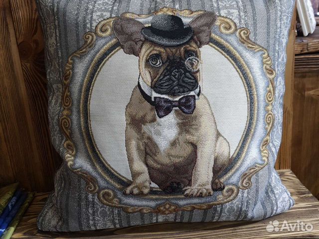 Чехол подушка с животными,гобелен италия