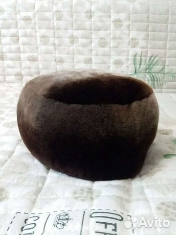 Шапка-берет из натурального меха 56-58р