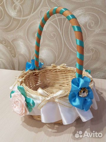 Корзинка для лепестков роз на свадьбу