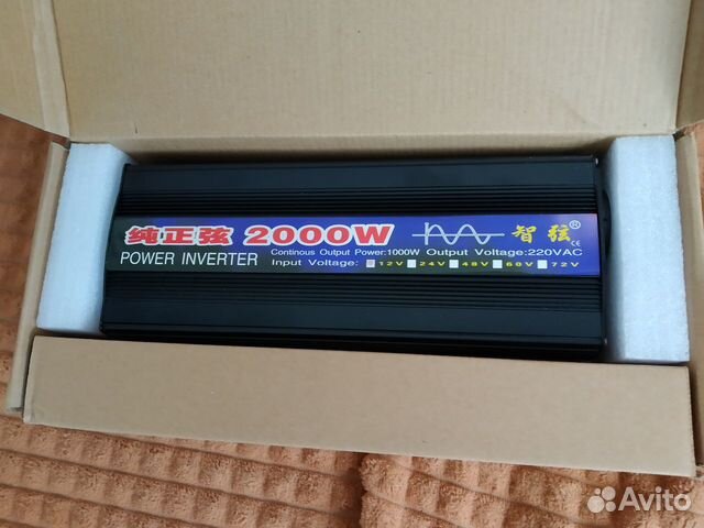 Инвертор 12 220 чистый синус 2000w