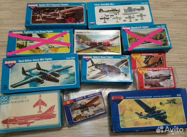 Сборные модели авиация 1:72 (novo/frog)