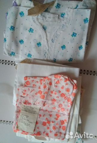 Винтажные распашонки для младенцев, СССР