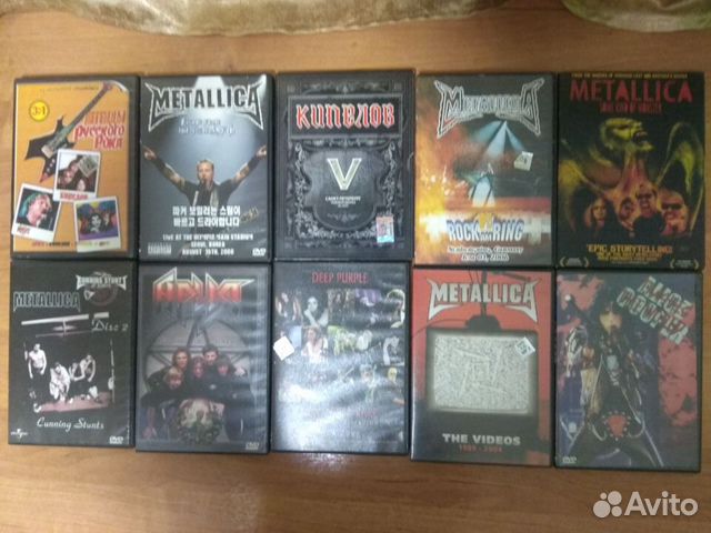 Коллекция dvd-дисков. Тяжелый рок