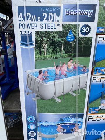 Каркасный бассейн 412на201на122