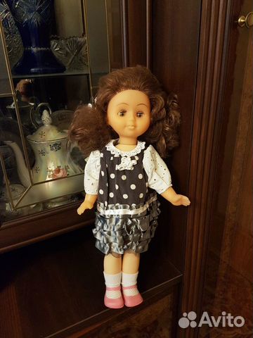 Кукла СССР с клеймом рост 48 см в одежде и обуви