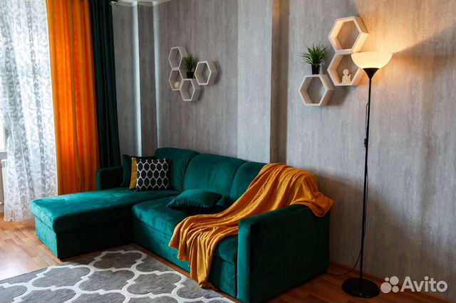 

1-к. квартира, 45 м², 2 кровати