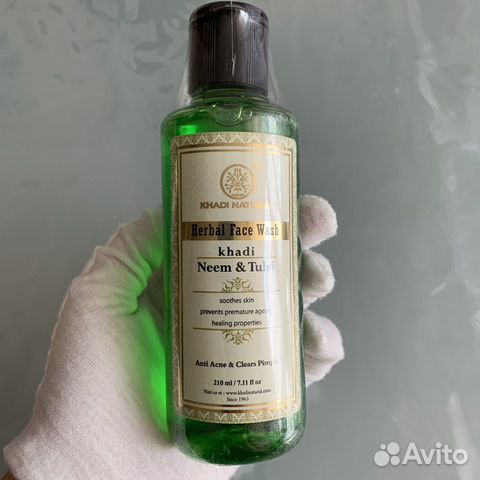 Гель для умывания лица Khadi Neem&Tulsi 210 мл