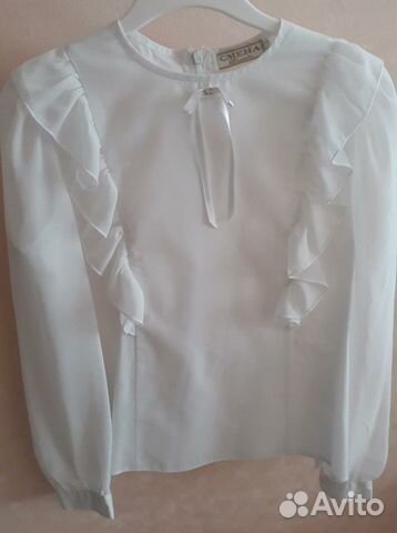 Белая блуза х/б