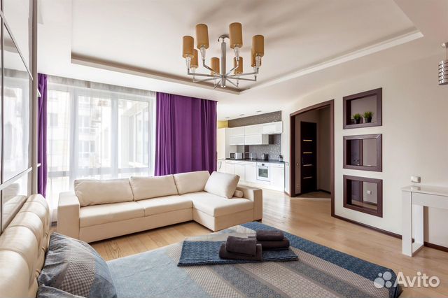 

1-к. квартира, 55 м², 2 кровати