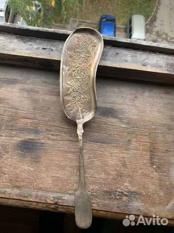 Лопатка для торта старинная серебрение