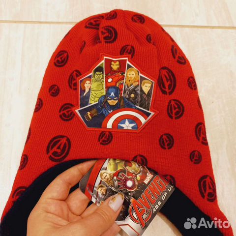 Шапка тёплая мстители зимняя Marvel новая