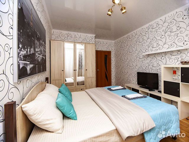 

1-к. квартира, 47 м², 2 кровати
