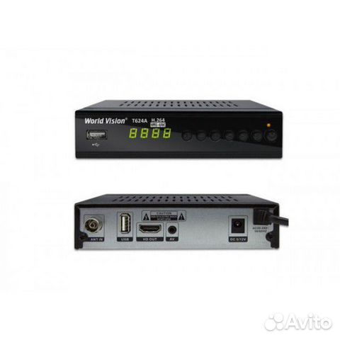 Ресивер DVB-T2/C World Vision T624A с интернет