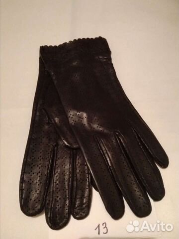 Перчатки женские кожаные новые