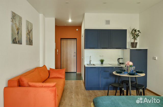 

Квартира-студия, 28,6 м², 2 кровати