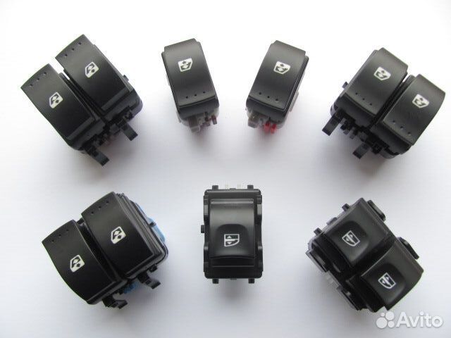 Кнопки (блок) стеклоподъемников Рено, установка