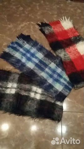 Шарф мохеровый новый винтаж
