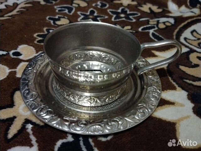 Подстаканник мельхиоровый