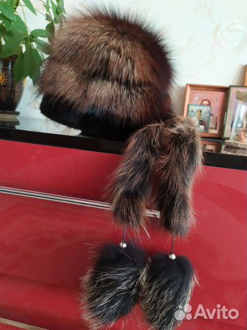 Женская мехова шапка