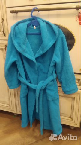 Детский махровый халат на 6-8 лет