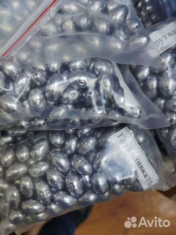 Грузило свинцовое оливка 300шт