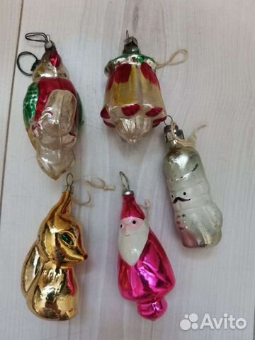 Елочная игрушка СССР 5 штук