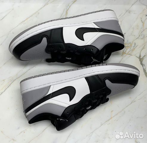 jordan 1 low grey black white