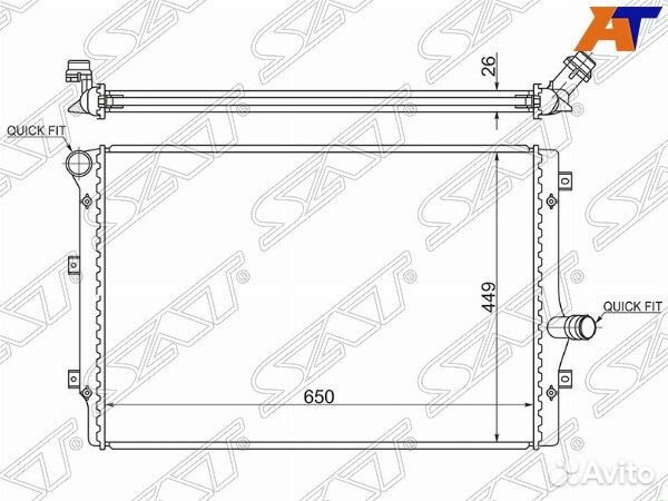 Радиатор seat leon