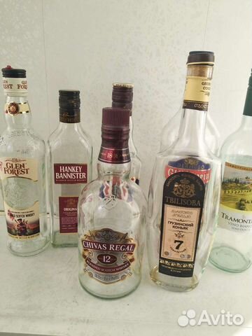 Бутылки разные