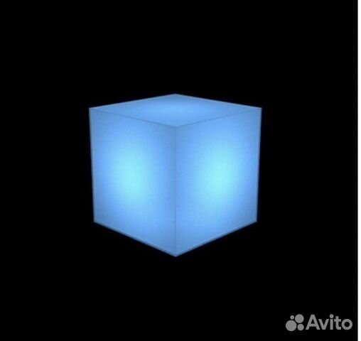 Куб с подсветкой зеленый
