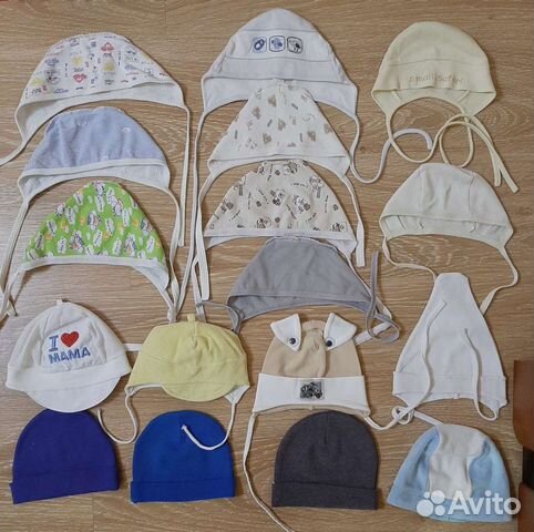 Чепчики на выписку кружевные, с рушечкой, хлопковы