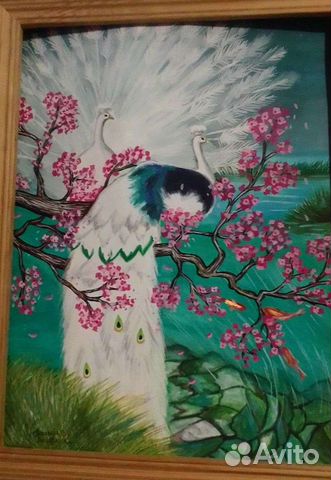 Картина с павлинами