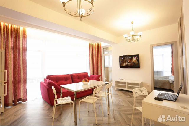 

1-к. квартира, 45 м², 2 кровати