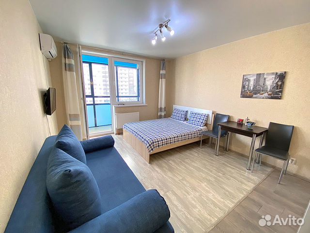 

Квартира-студия, 33 м², 2 кровати