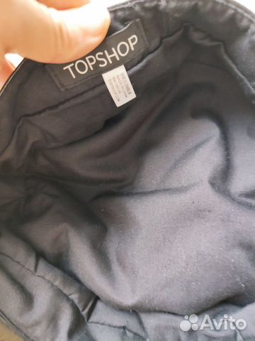 Лакированная кепка кеппи картуз Topshop виниловая