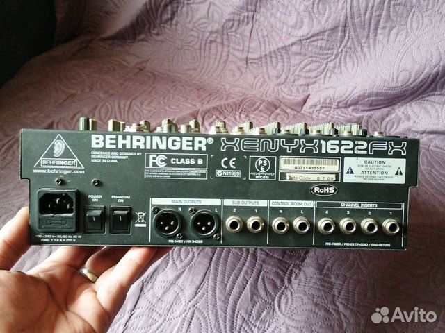 Микшерный пульт behringer xenyx1622fx