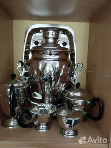 Чайно-кофейный сервиз с самоваром