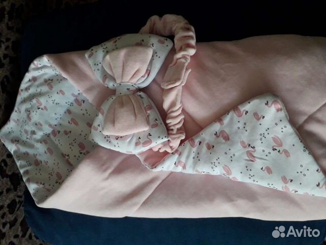 Конверт на выписку для девочки (одеяло в подарок)