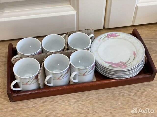 Кофейный набор на 6 персон. Новый