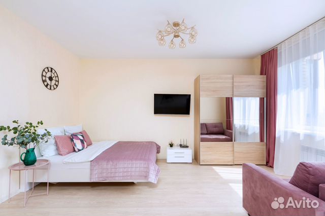 

1-к. квартира, 42,8 м², 2 кровати