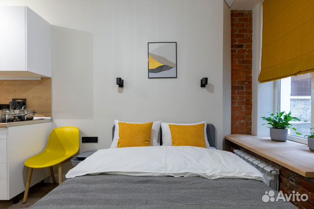 

Квартира-студия, 14 м², 1 кровать